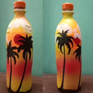 Terracotta Handpainted Water Bottle 1L